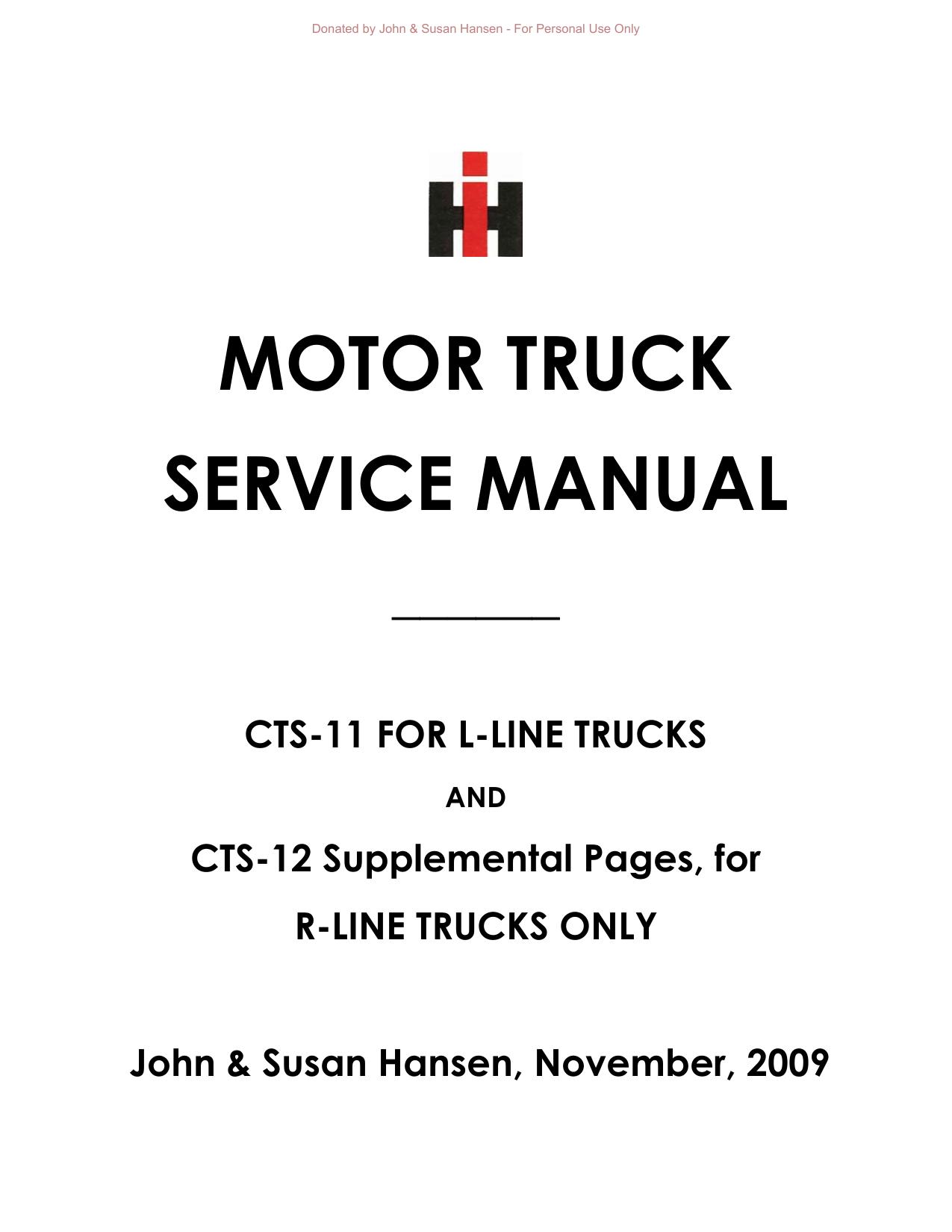 CASE IH Motor Truck CTS 11 & 12 service manual [PDF, ENG, 27.9 MB]